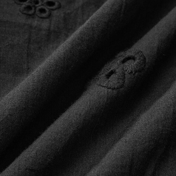 Cotton Keyhole Neckline Midi Dress - Picture 7 of 10